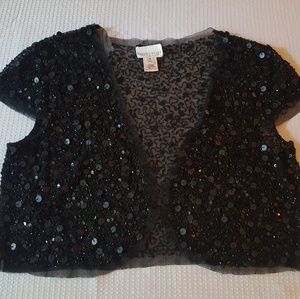 Evening Lace and Sequin Jacket